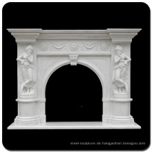 Dekoration Stein Carving Indoor White Marmor Kamin Kaminsims